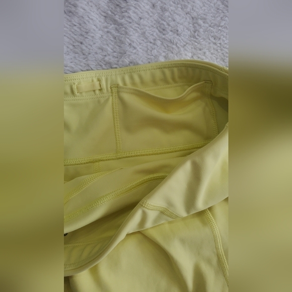 Athleta Yellow Mesh Contender Athletic 7/8 Leggings Size L - Picture 8 of 13